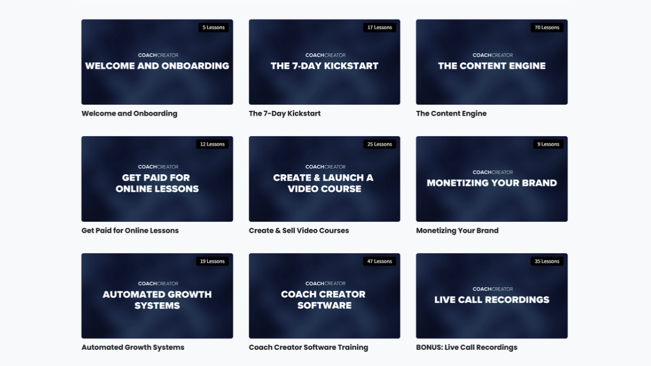 The complete Coach Creator course
